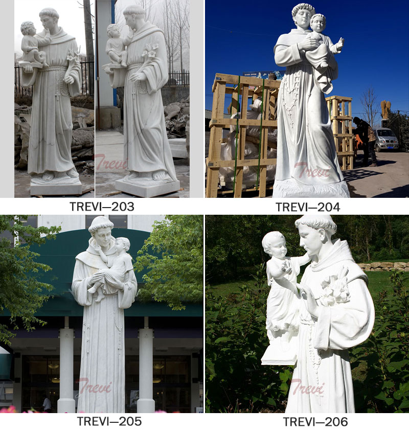 Catholic saint statues of Anthony outdoor for sale from churches designs