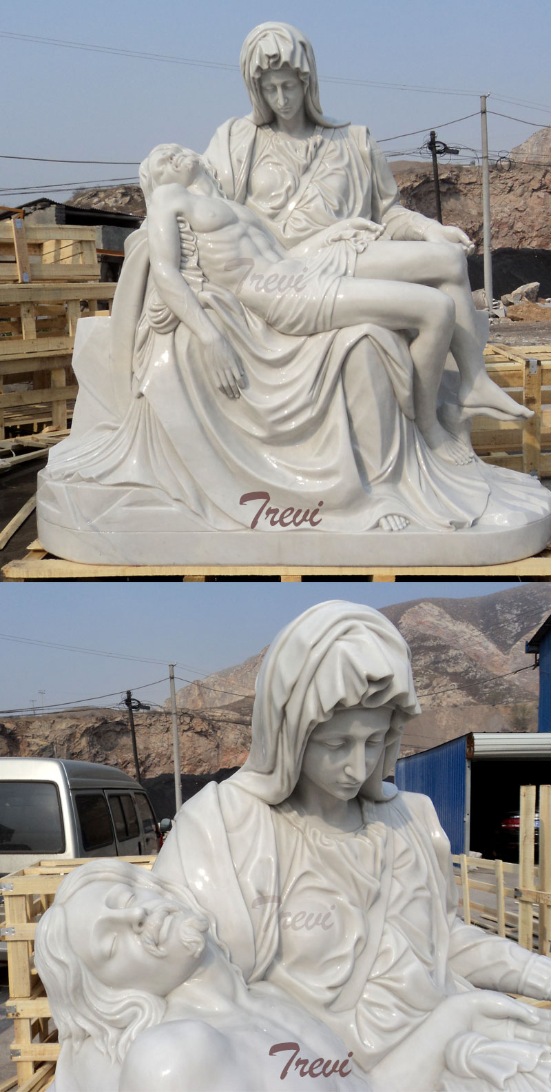 Church religious garden statues of Michelangelo's Pieta online design