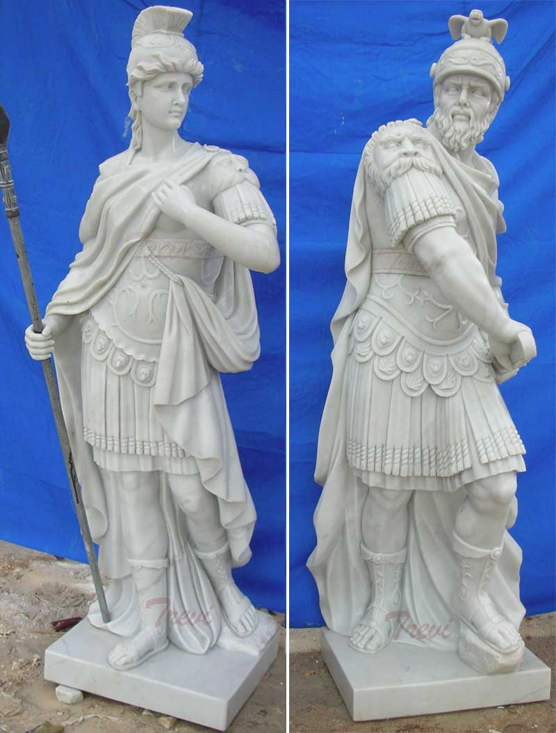 Famous art marble carving sculptures of warriors Rome designs