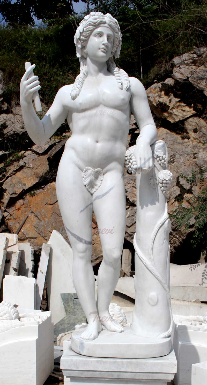 Life size marble famous sculptures God of wine Dionysus design
