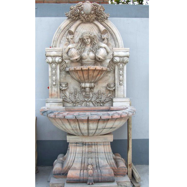 No. TMF-16 Wall mounted water fountain with woman statues designs outdoor