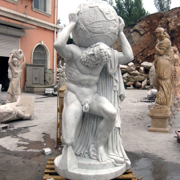 No. TCH-16 World famous statues life size marble Farnese Atlas outdoor decor