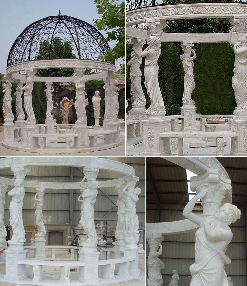 marble gazebo outdoor -Trevi Sculpture