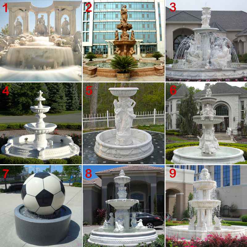 Best Outdoor White Marble Water Fountain for Sale