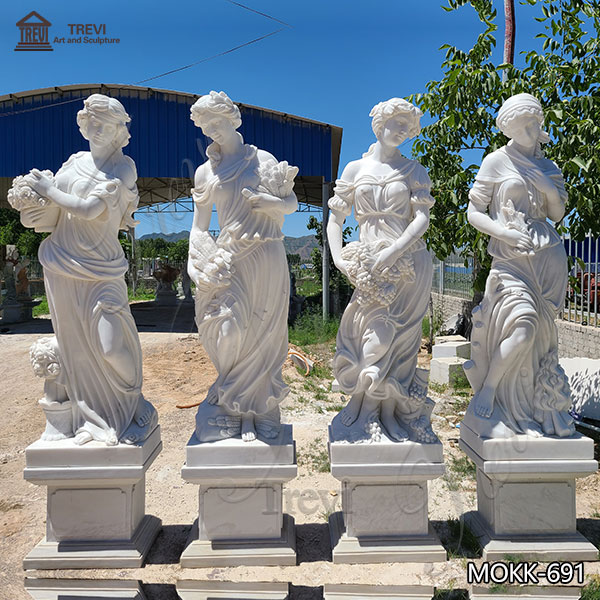 Classical Life-size Four Seasons Ladies Marble Statues Supplier MOKK-691
