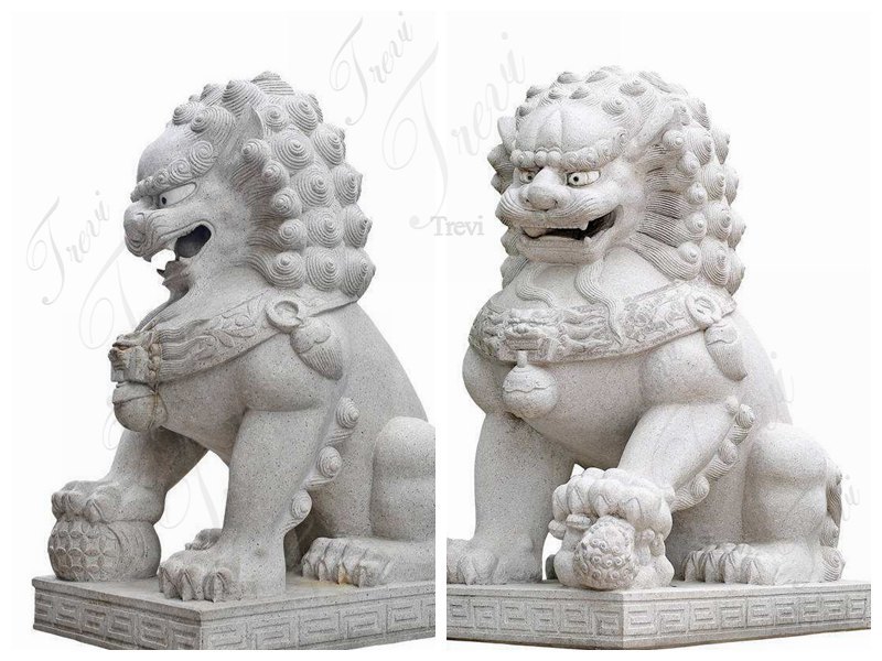 Hand Carved White Marble Lion Statue Introductions