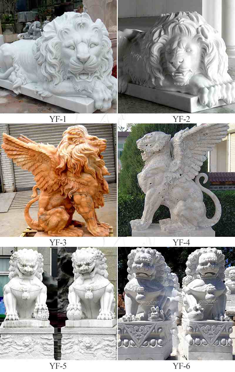 Other Designs about Outdoor Life Size Marble Lion Statues