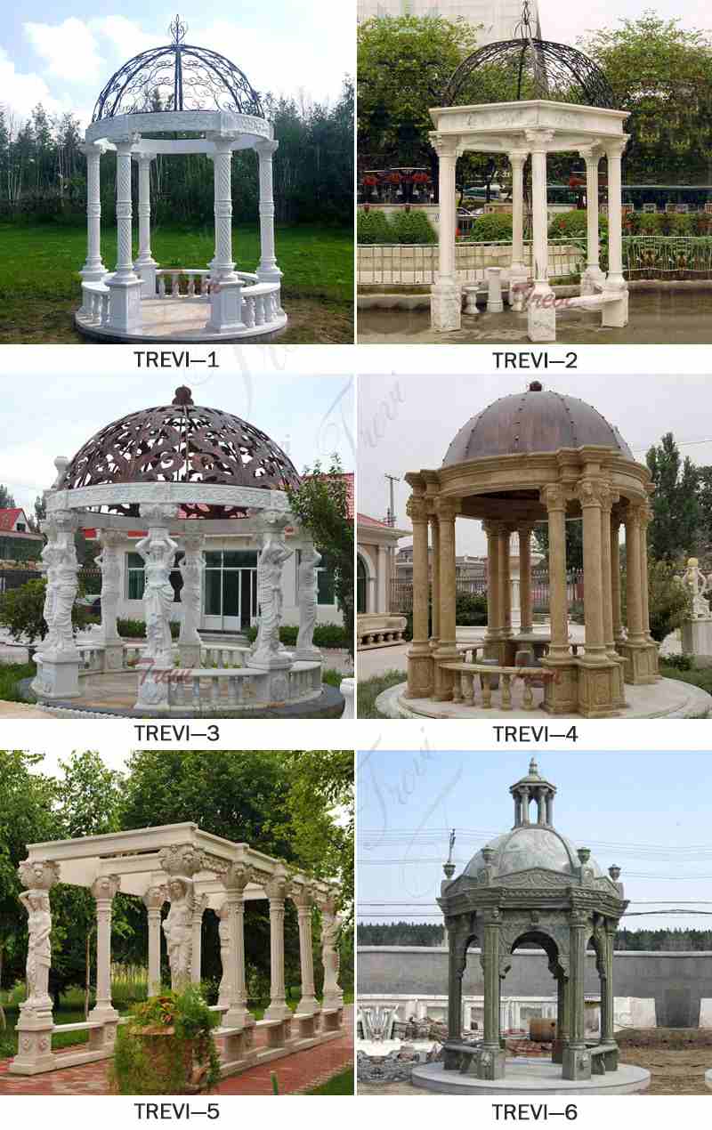 Sunset Red Garden Marble Gazebo Related Product