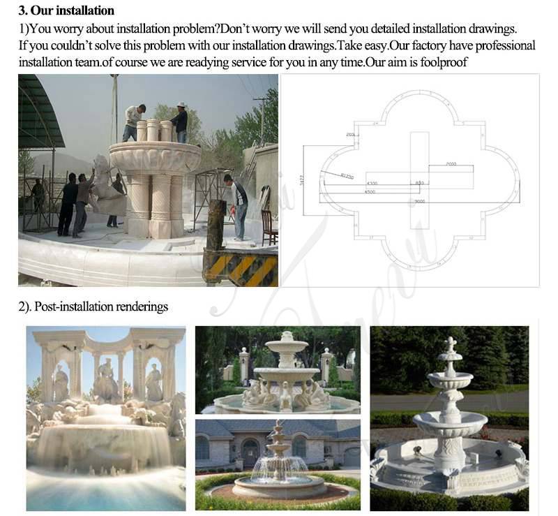 marble fountain for garden