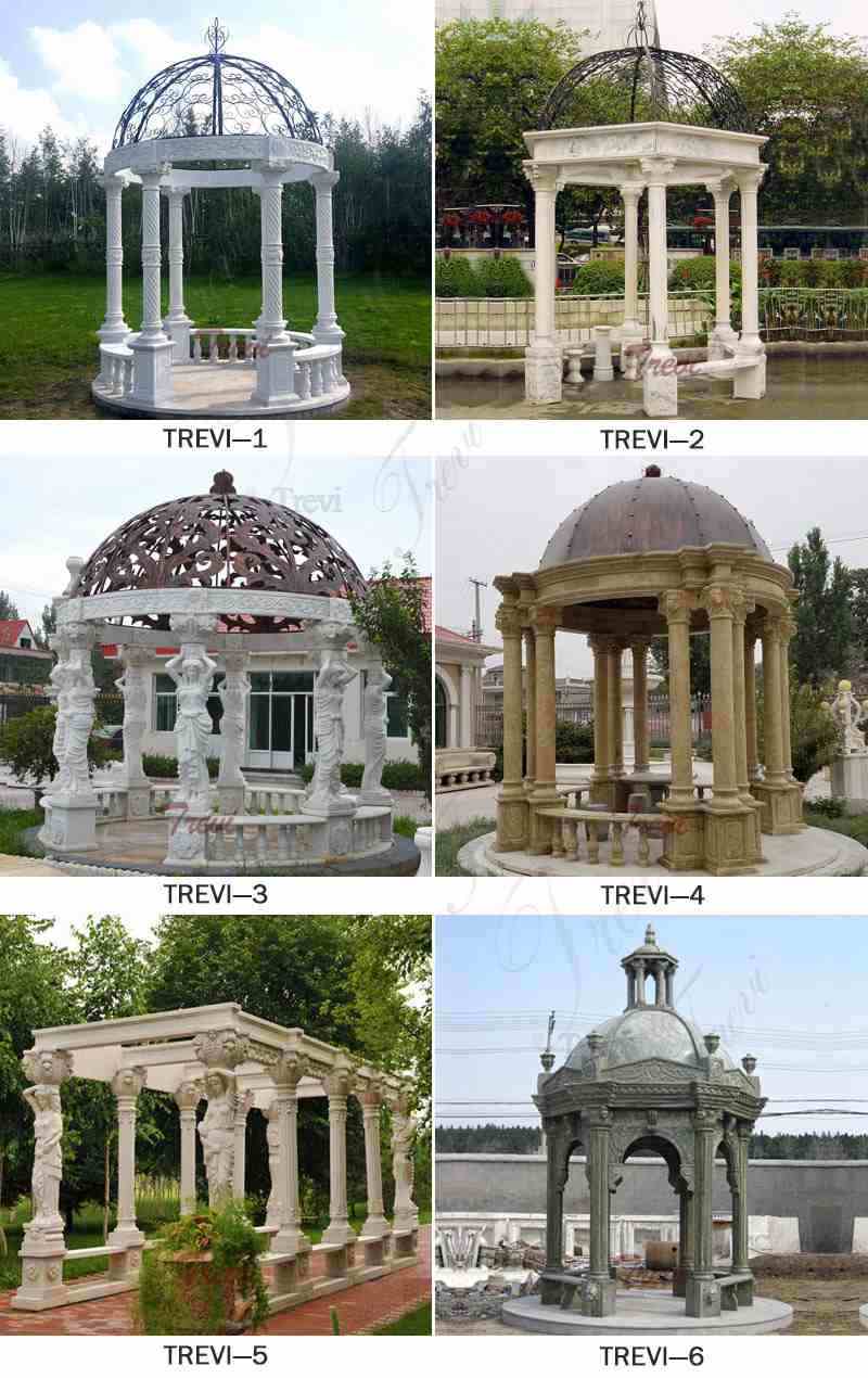 Beautiful Hot Sale Beige Marble Wedding Gazebo DecorRelated