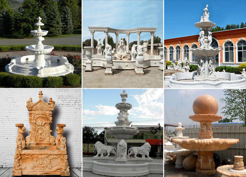 Tiered Marble Lion Water Fountain Other Designs