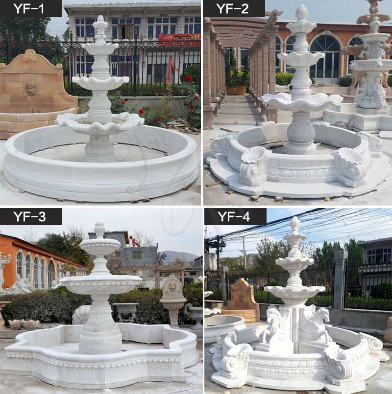 Large Outdoor Marble Horse Water Fountain Garden Decor for Sale More Designs