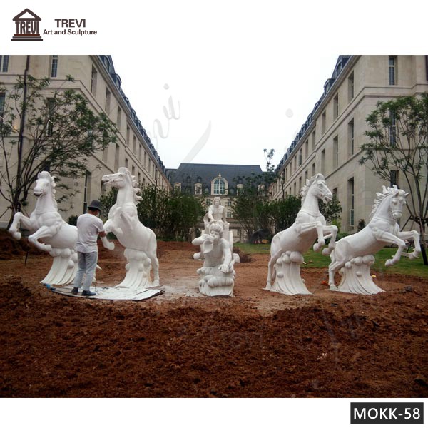 Famous Marble Trevi Fountains Luxurious Marble Water Features for Sale MOKK-58