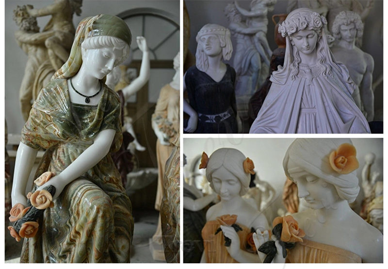 Marble statue for garden