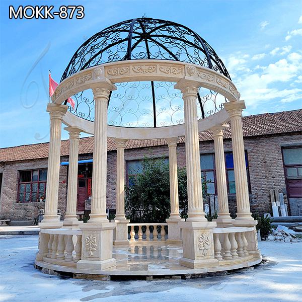 Natural Marble Gazebo for Outdoor Decor for Sale MOKK-873