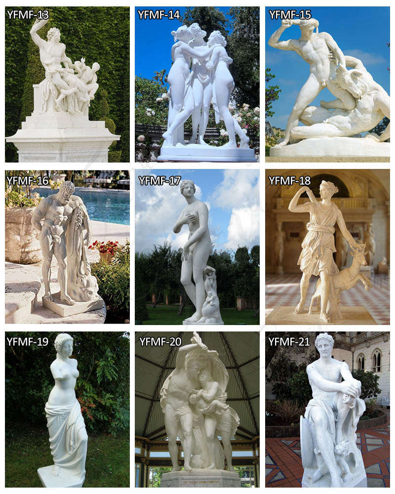 marble figure sculpture -Trevi Sculpture (2)