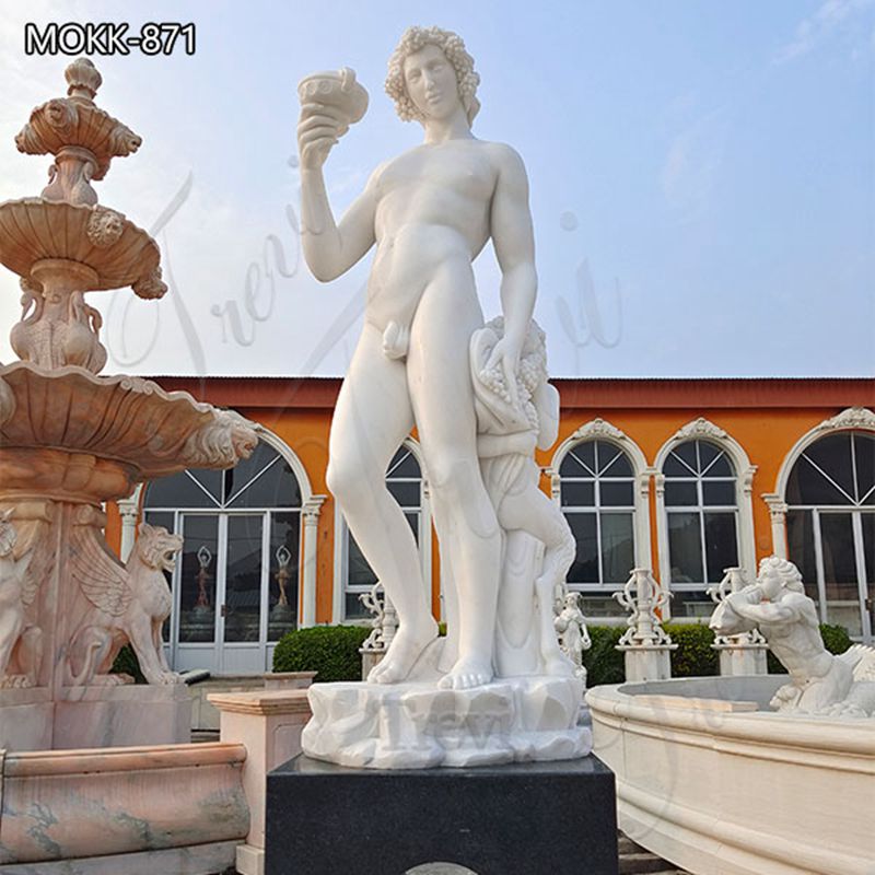 Natural Marble Michelangelo Bacchus Statue from Factory Supply MOKK-871 (1)