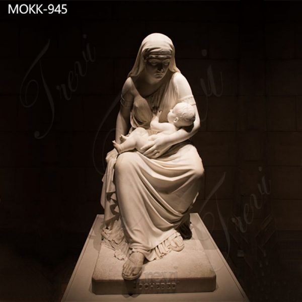 Mother and Child Marble Sculpture Maternal Love Art Supplier MOKK-945