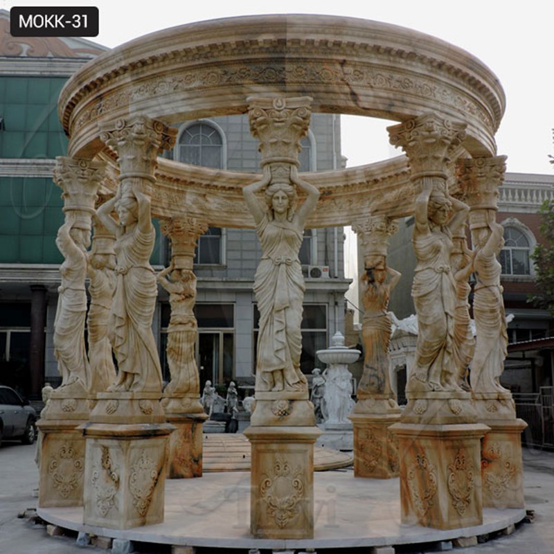 Outdoor Marble Gazebo Designs Garden Decor For Sale Mokk-31