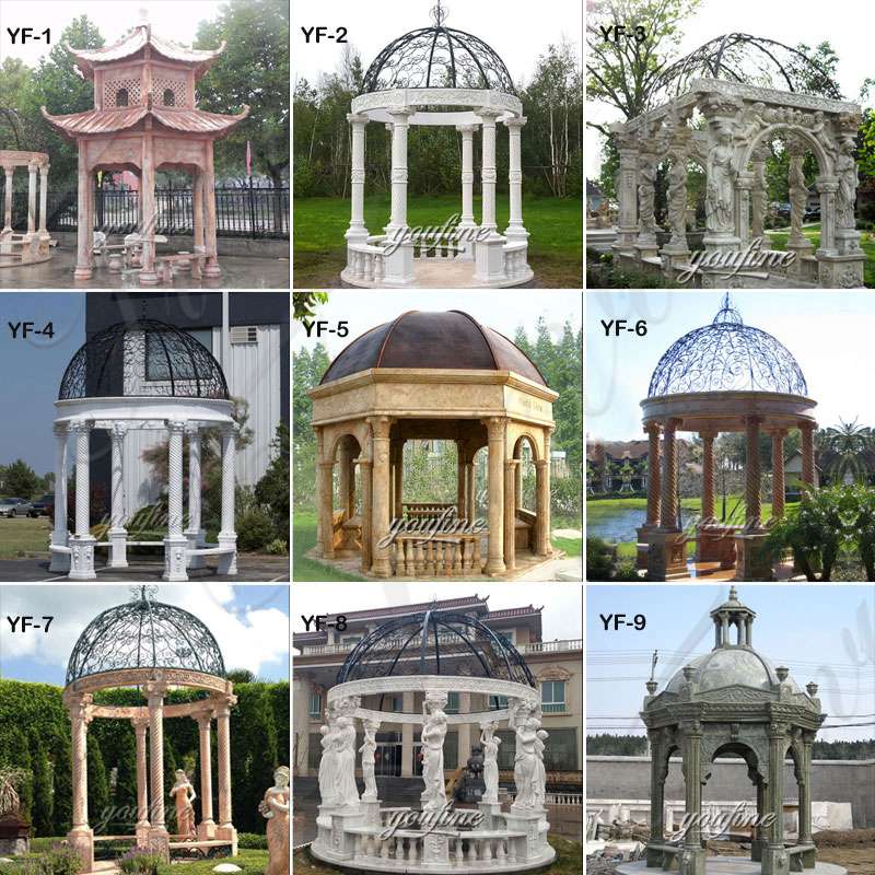 Marble gazebo for sale -Trevi Sculpture