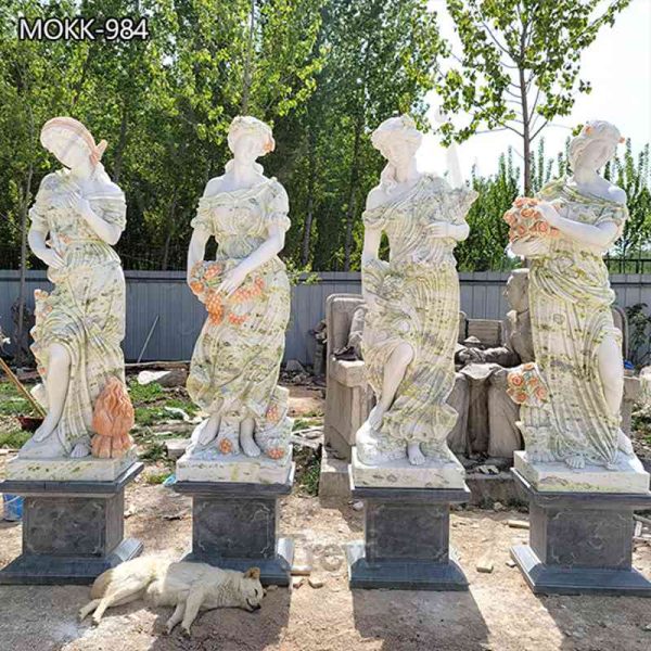 Hand Carved Marble Four Seasons Statue Garden Decor Supplier MOKK-984Hand Carved Marble Four Seasons Statue Garden Decor Supplier MOKK-984