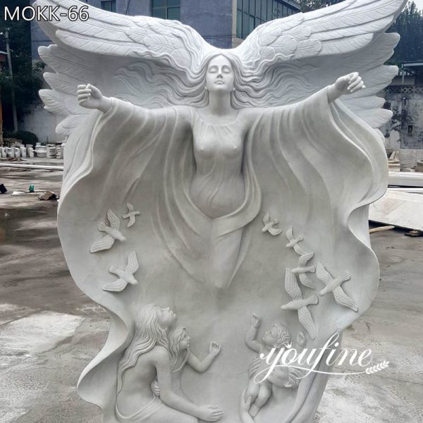 Hand Carved White Marble Angel Statue Decor Best online MOKK-66