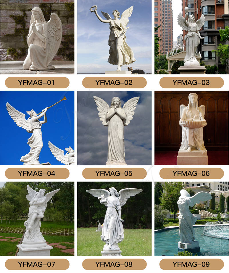 large garden angel statues for sale -Trevi Sculpture