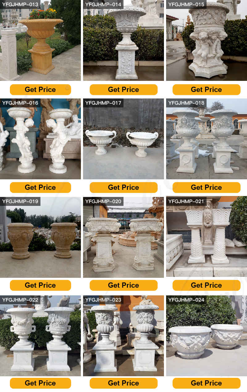 large marble planter -Trevi Sculpture