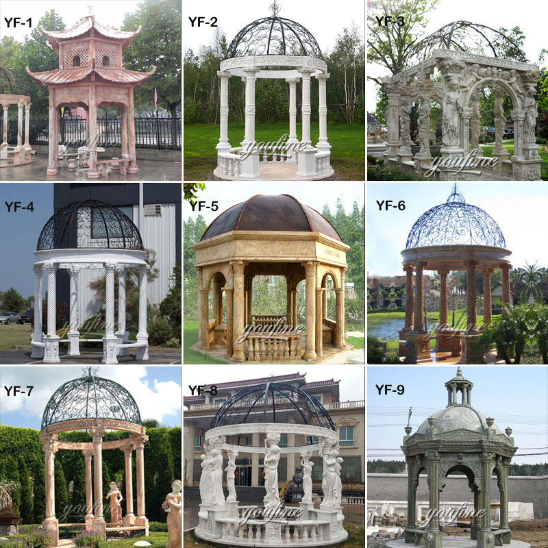 marble gazebos for sale -Trevi Sculpture