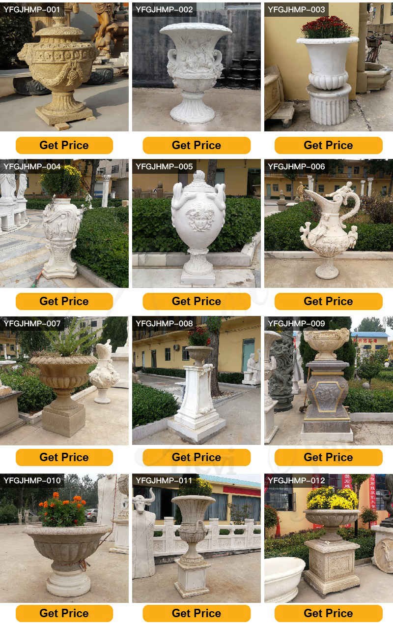 outdoor marble planter -Trevi Sculpture