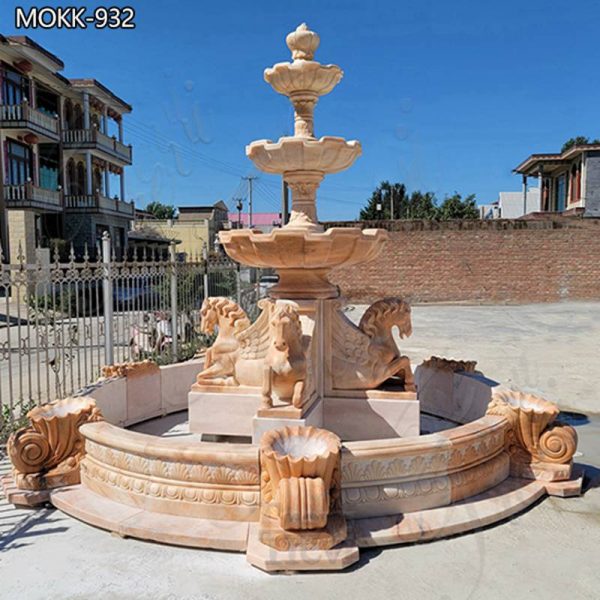 High Quality 3 Tiers Marble Fountain Outdoor Supplier MOKK-932
