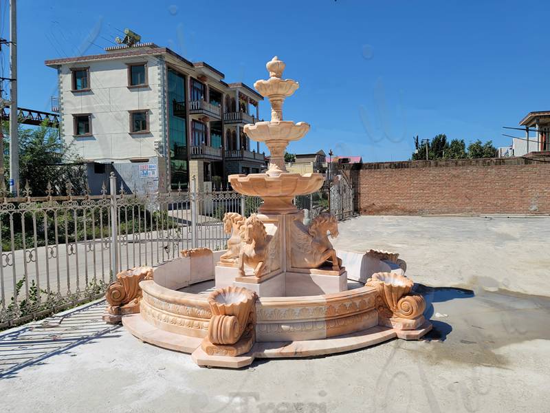 High Quality 3 Tiers Marble Fountain Outdoor Supplier MOKK-932