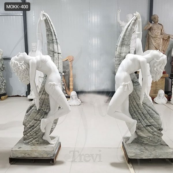 Beautiful Female Marble Sculpture Dance Decorations MOKK-400