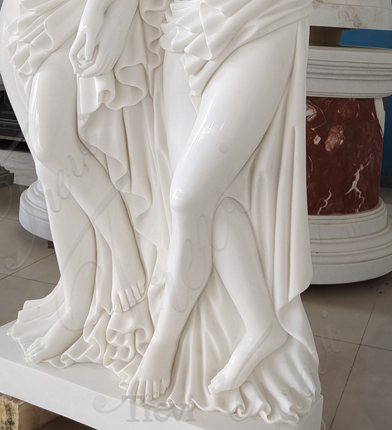 Natural White Marble Female Statue Artwork for Sale MOKK-898