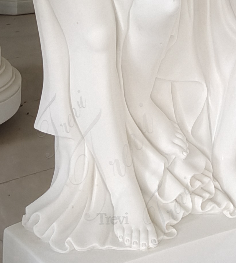 Natural White Marble Female Statue Artwork for Sale MOKK-898