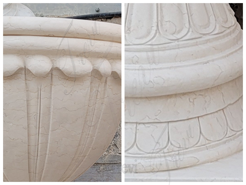 Beautiful Hand Carved Marble Flower Pot MOKK-799