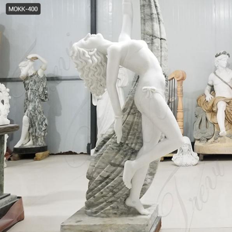 Beautiful Female Marble Sculpture Dance Decorations MOKK-400