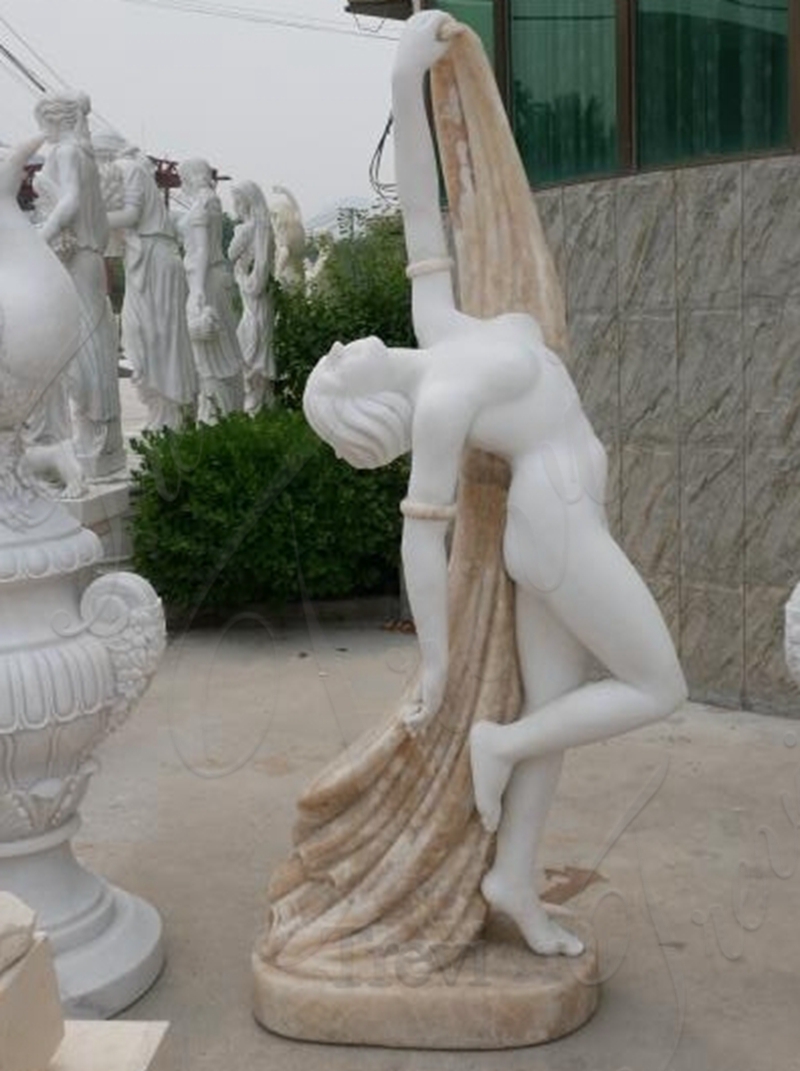 Beautiful Female Marble Sculpture Dance Decorations MOKK-400