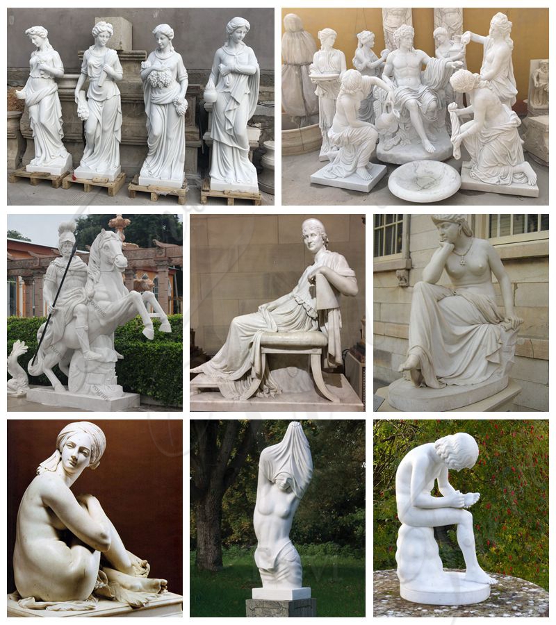 Beautiful Female Marble Sculpture Dance Decorations MOKK-400