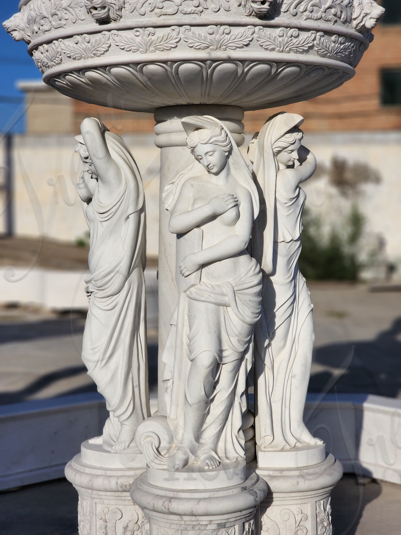 Large Outdoor Marble Water Fountain for Sale MOK1-063