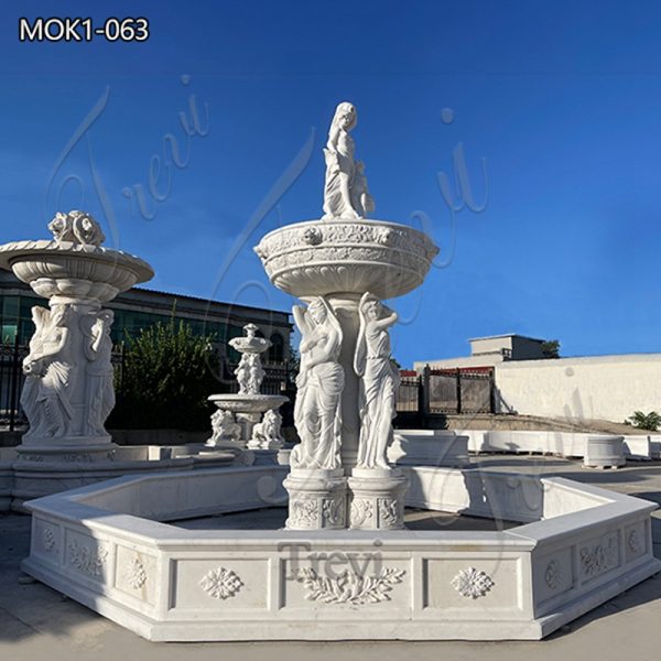 Large Outdoor Marble Water Fountain for Sale MOK1-063