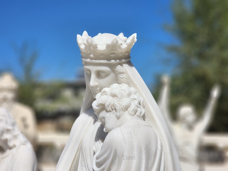 virgin mary and baby jesus statue-Trevi Sculpture