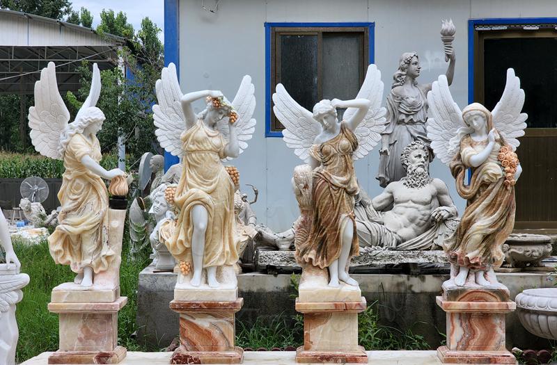 marble angel sculpture-Trevi Statue