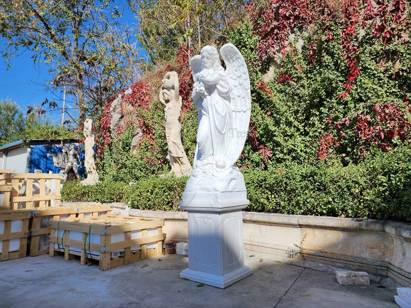 White Marble Angel Statue