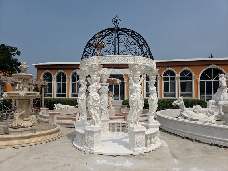 white marble gazebo