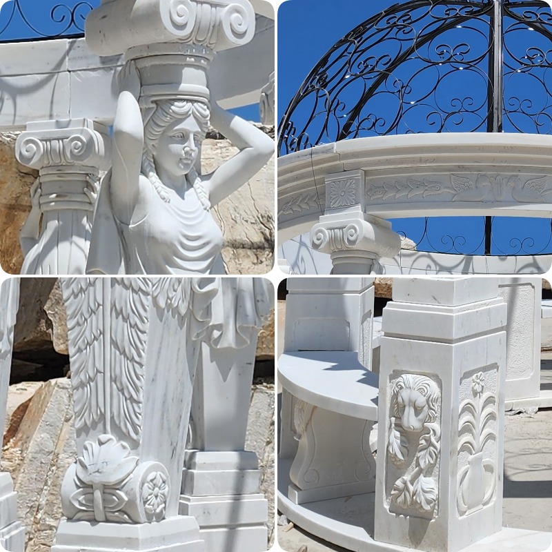 marble gazebo detail