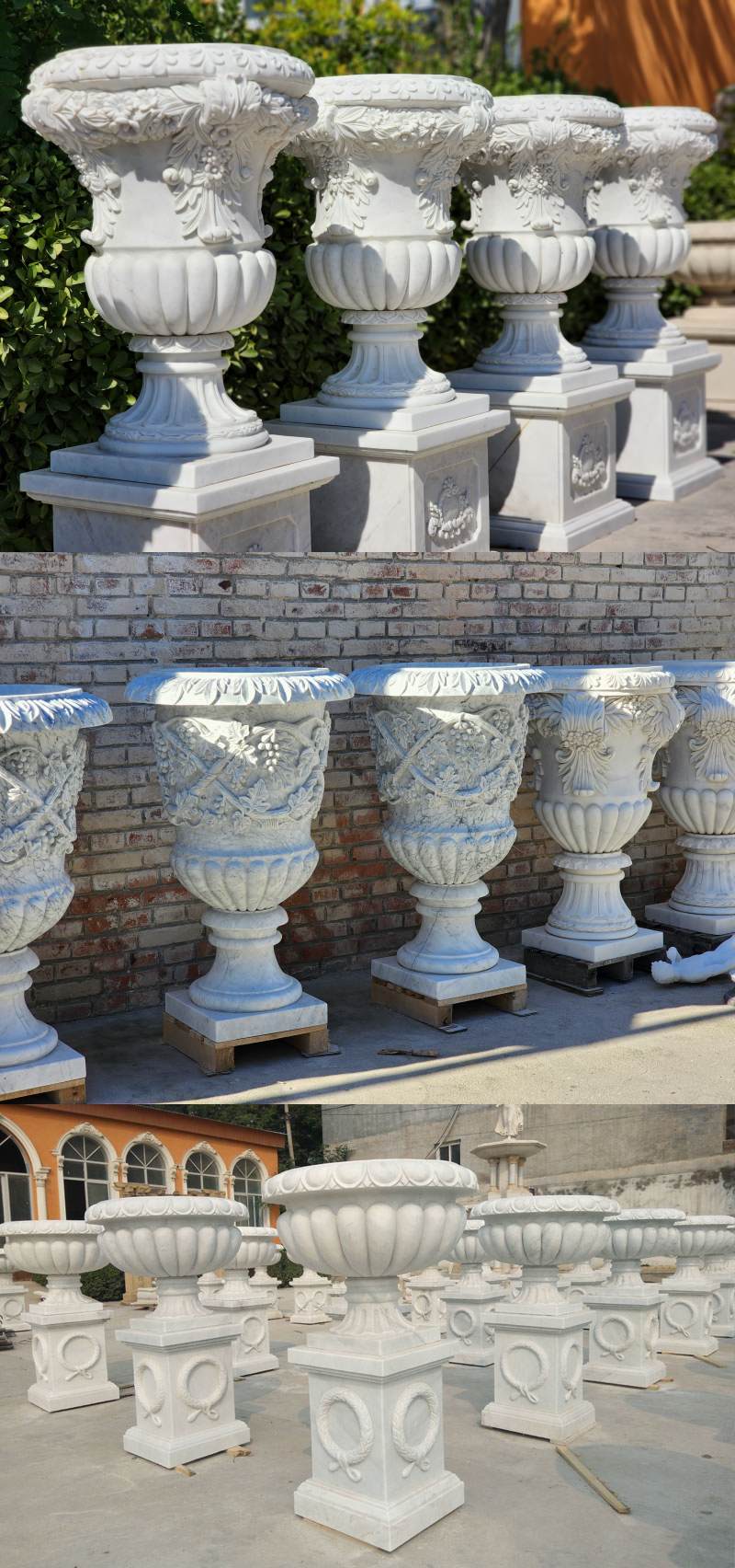 marble planters